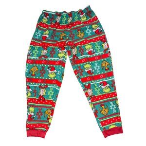 The Grinch Christmas/Holiday Adult Pajama Pants-Red/Green-M-GUC